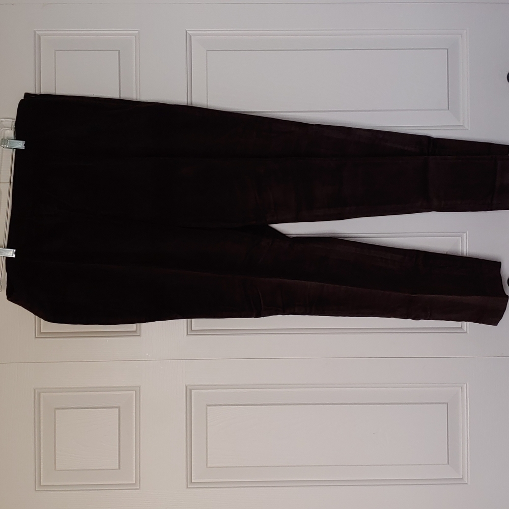 Women's Eddie Bauer Bremerton Fit Brown Corduroy Pants, Size 18P